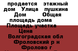 продается 1-этажный дом › Улица ­ пушкина › Дом ­ 71 › Общая площадь дома ­ 53 › Площадь участка ­ 9 › Цена ­ 700 000 - Волгоградская обл., Фроловский р-н, Фролово г. Недвижимость » Дома, коттеджи, дачи продажа   